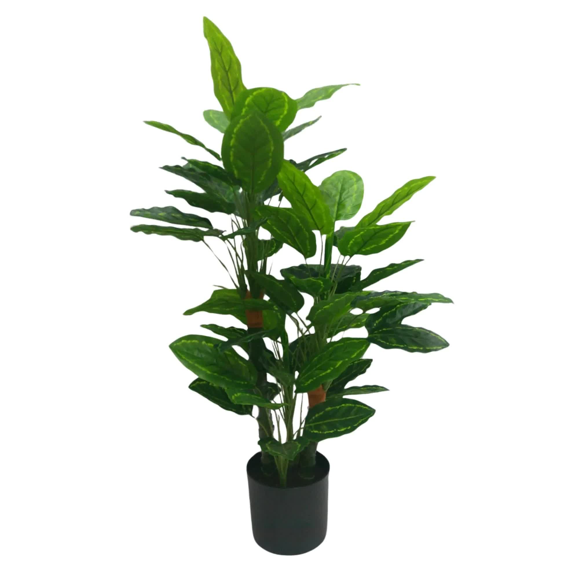 Premium Artificial Cordyline Fructicosa Green / Ti Plant 90cm V637-DP75274