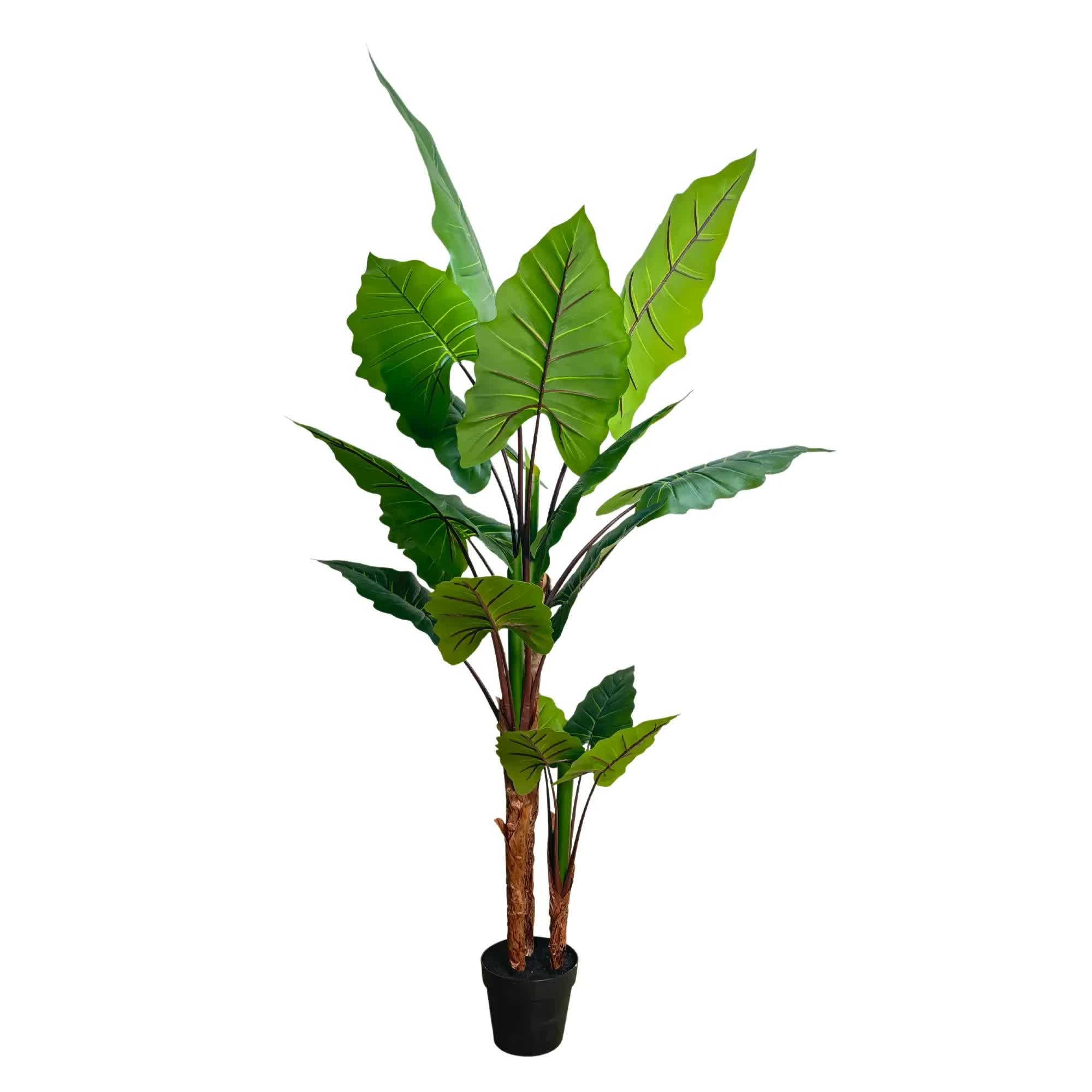 Nearly Natural Artificial Taro Elephant Ear Palm 170cm V637-DP75276