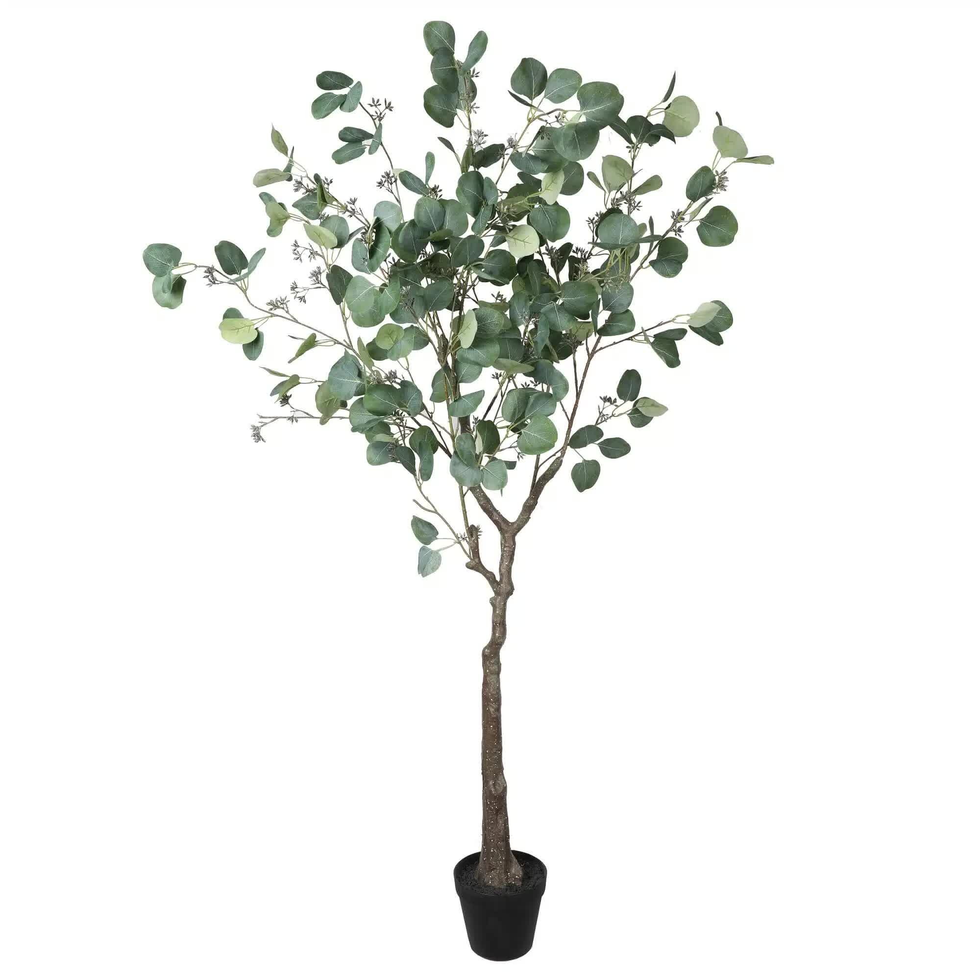 Artificial Eucalyptus Tree (Red Box Eucalyptus Polyanthemos) 150cm V637-DP7650015