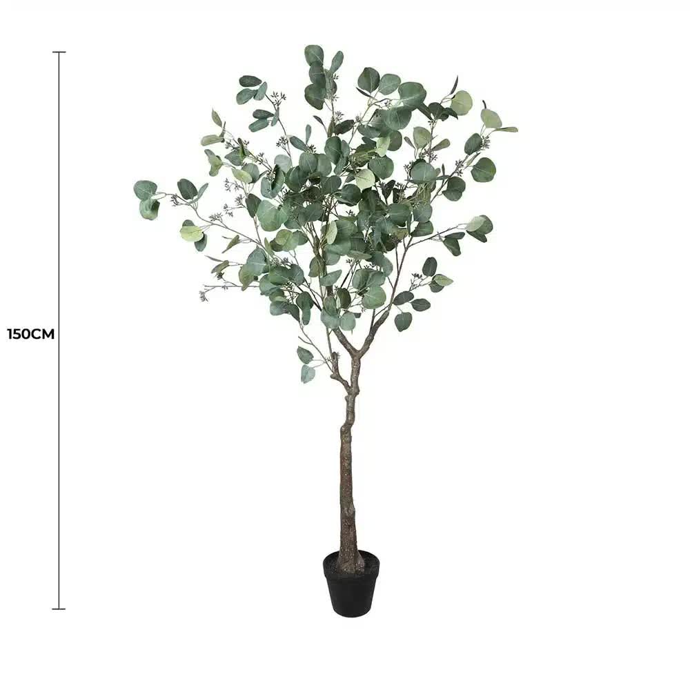 Artificial Eucalyptus Tree (Red Box Eucalyptus Polyanthemos) 150cm V637-DP7650015