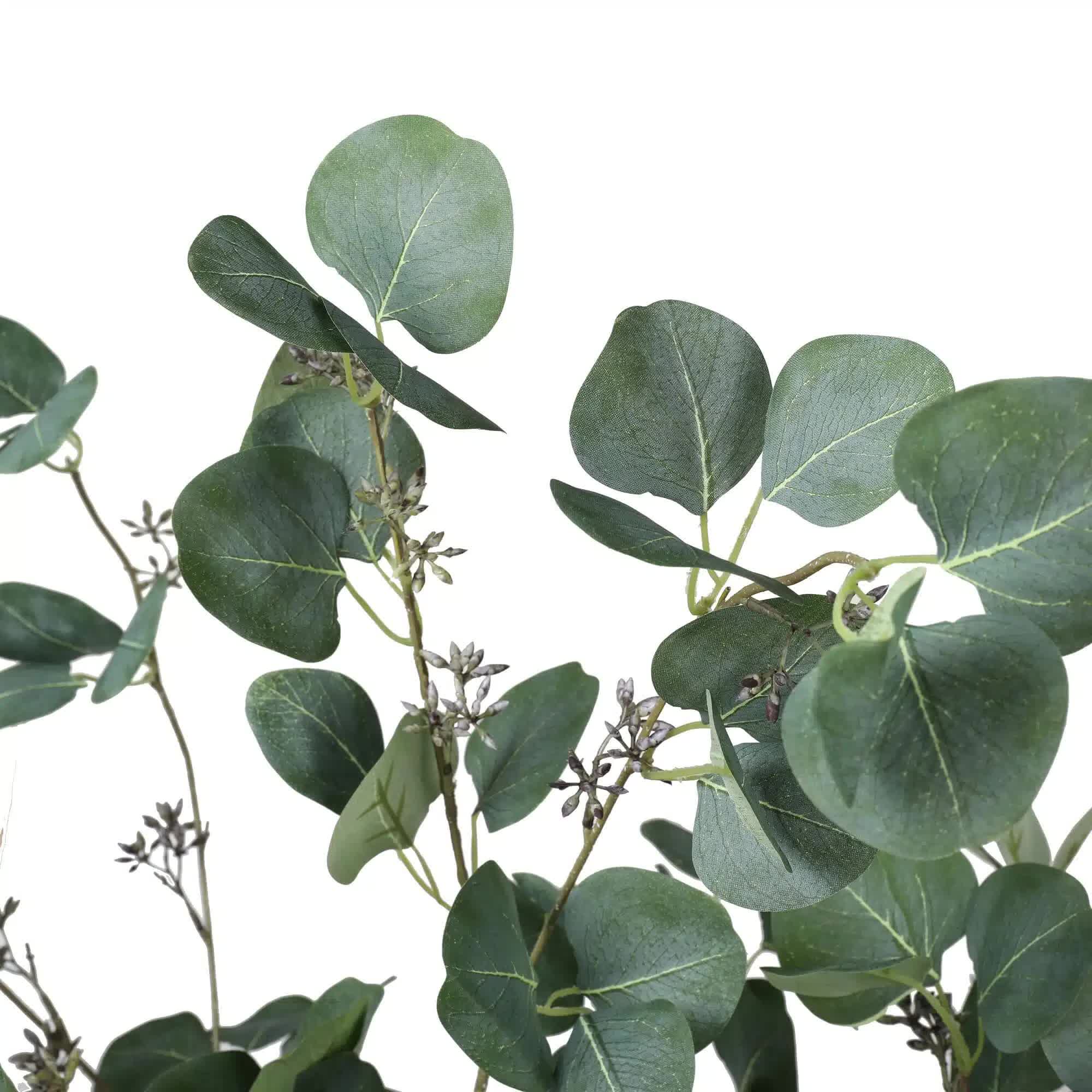 Artificial Eucalyptus Tree (Red Box Eucalyptus Polyanthemos) 150cm V637-DP7650015