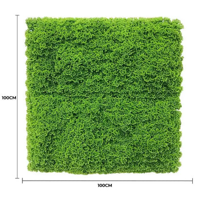 Fresh Natural Green Artificial Moss / Green Wall UV Resistant 1m x 1m V637-DP7890013