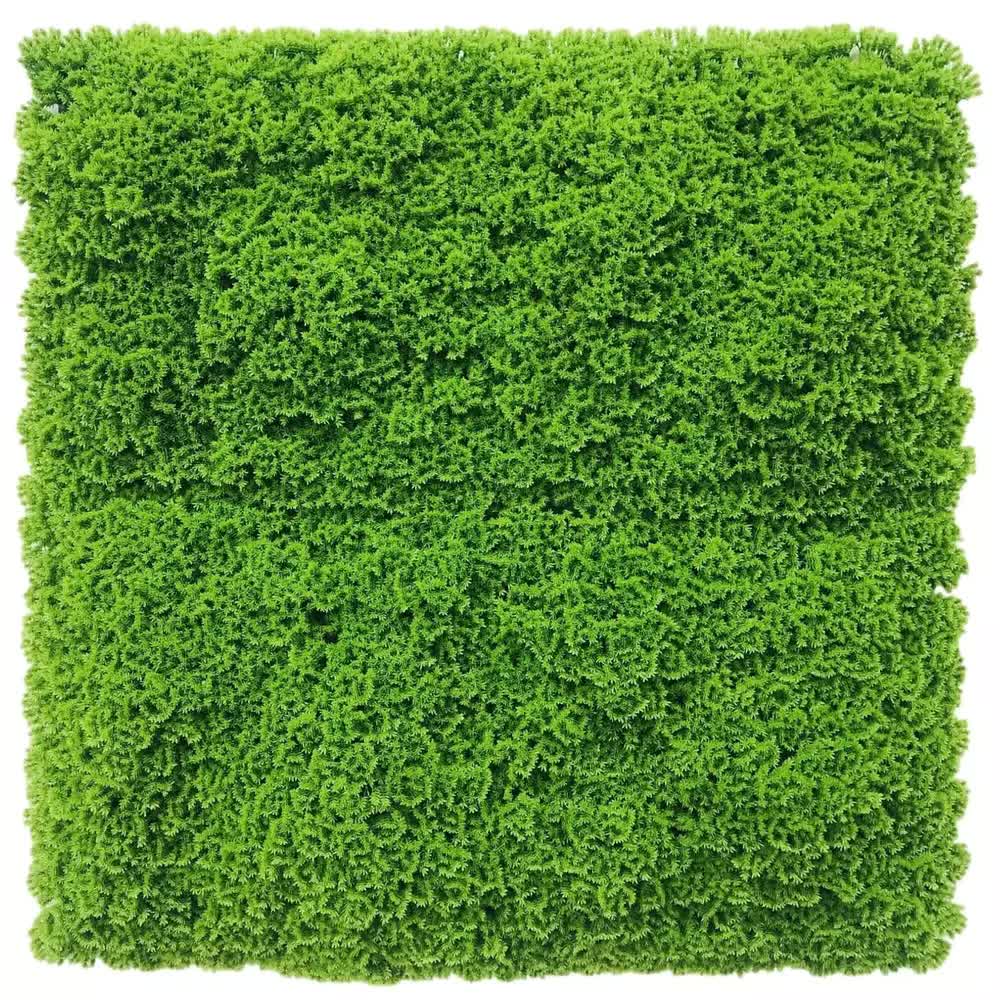 Fresh Natural Green Artificial Moss / Green Wall UV Resistant 1m x 1m V637-DP7890013