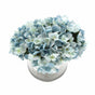 Premium Faux Hydrangea with Glass Vase (Artificial Flowering Blue Hydrangea) 23cm V637-DP88015