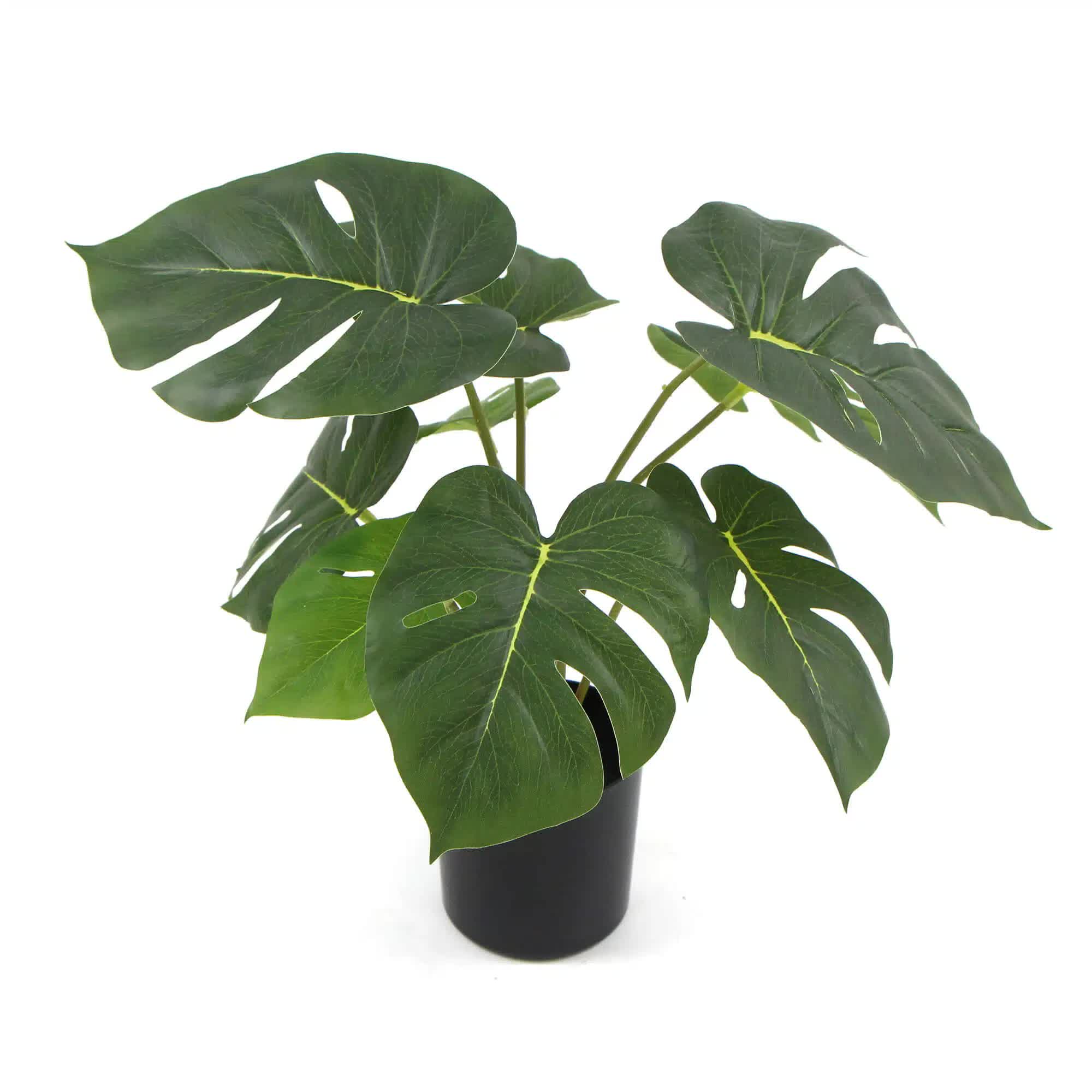 Potted Artificial Monstera Split Philodendron Plant with Real Touch Leaves 35cm V637-DP8870011