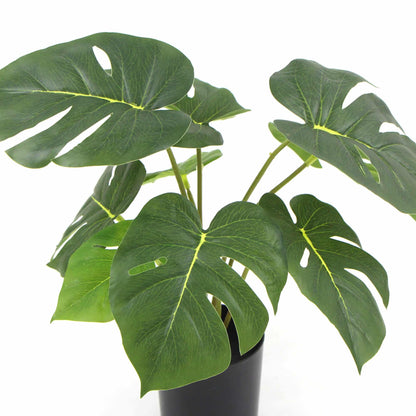 Potted Artificial Monstera Split Philodendron Plant with Real Touch Leaves 35cm V637-DP8870011