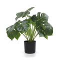 Dense Potted Artificial Monstera Deliciosa Plant With Real Touch Leaves 50cm V637-DP8870012
