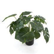 Dense Potted Artificial Monstera Deliciosa Plant With Real Touch Leaves 50cm V637-DP8870012