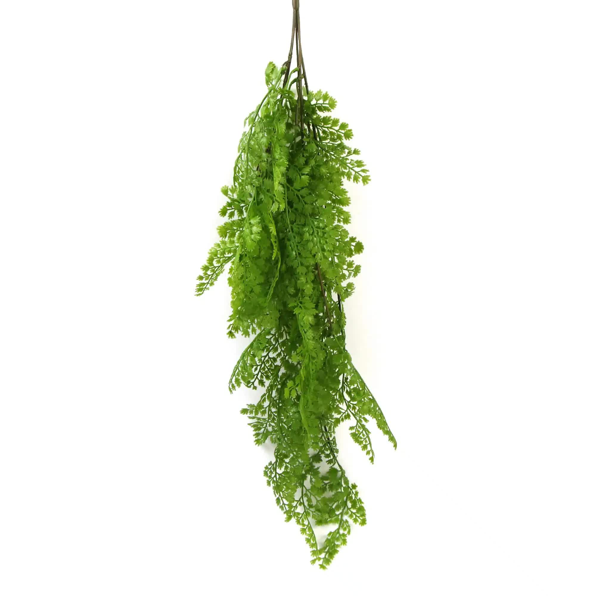 Hanging Native Green Dense Maiden Hair Fern Bush UV Resistant 80cm V637-DP8880004
