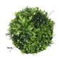 Slimline Flowering White Artificial Green Wall Disc UV Resistant 75cm (Black Frame) V637-DP8880022