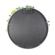 Slimline Flowering White Artificial Green Wall Disc UV Resistant 100cm (Black Frame) V637-DP8880024