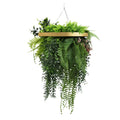 Premium Hanging Artificial Plant Arrangement with Gold Frame 40cm UV Resistant V637-DP8888882G