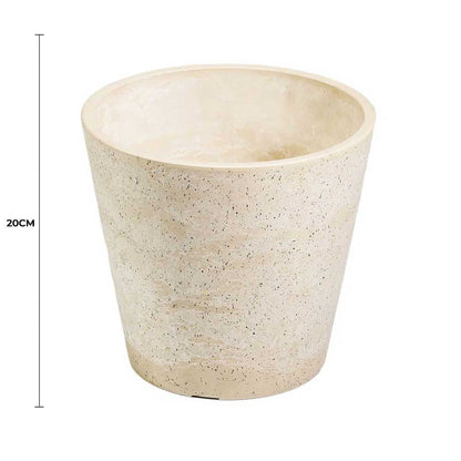 Imitation Stone (White / Cream) Pot 20cm V637-DP9120020