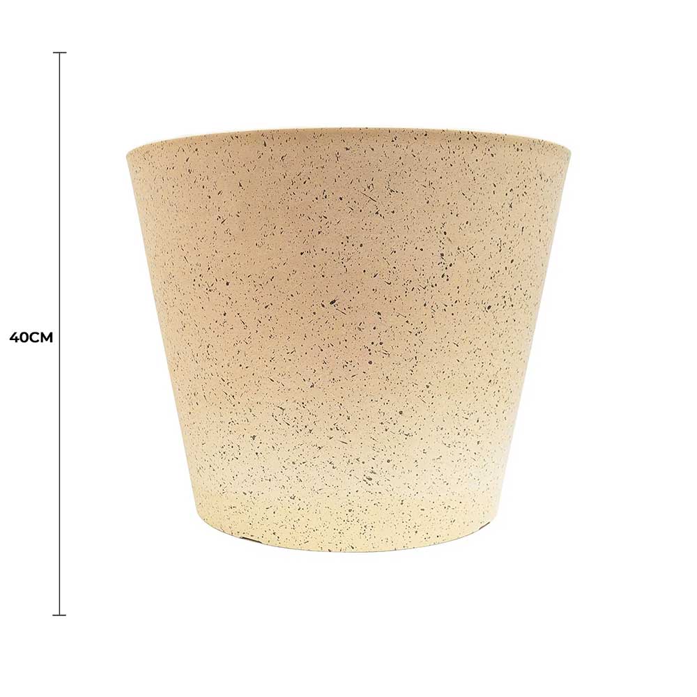 Imitation Stone (White / Cream) Pot 40cm V637-DP9120040
