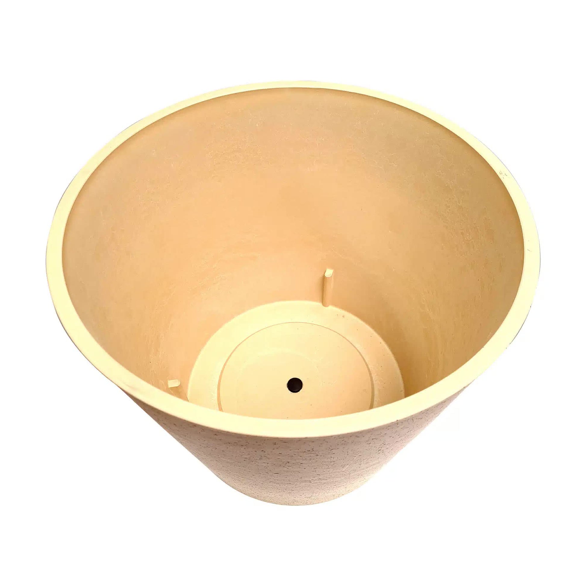 Imitation Stone (White / Cream) Pot 40cm V637-DP9120040