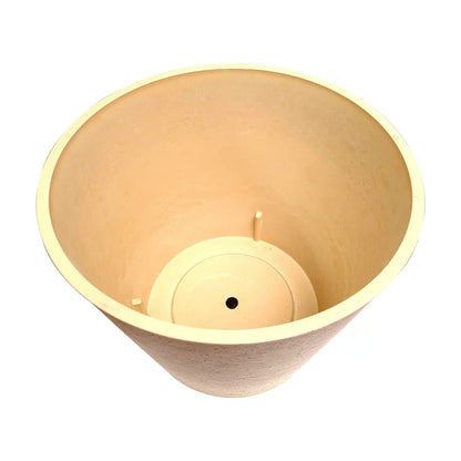 Imitation Stone (White / Cream) Pot 40cm V637-DP9120040