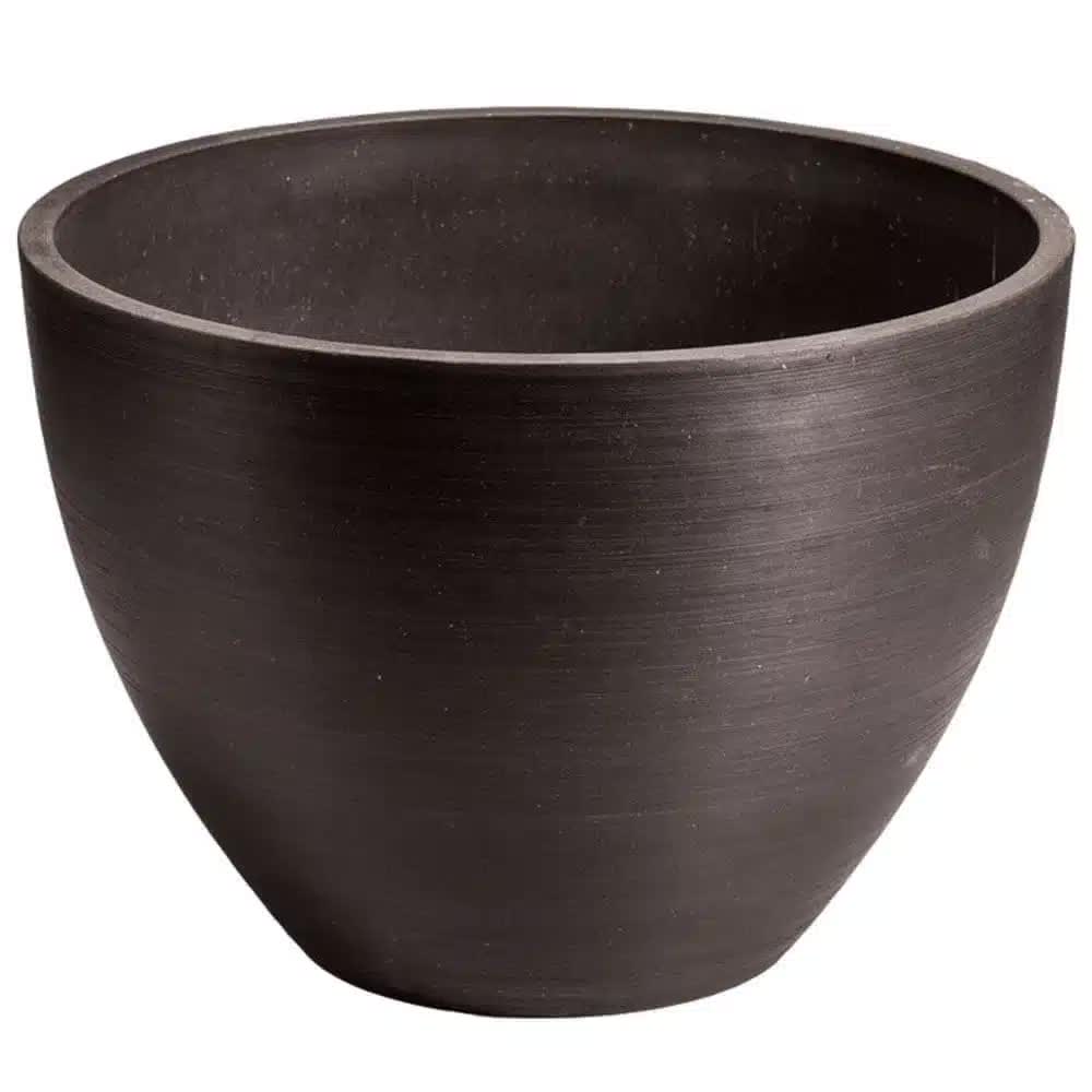 Polished Black Planter Bowl 30cm V637-DP9230030