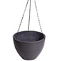 Hanging Grey Plastic Pot with Chain 30cm V637-DP9310030