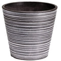 Black and White Engraved Pot 17cm V637-DP9540017