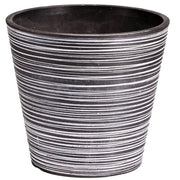 Black and White Engraved Pot 17cm V637-DP9540017