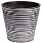 Black and White Engraved Pot 17cm V637-DP9540017