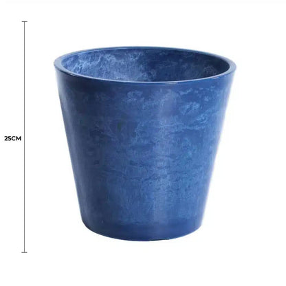 Glossy Blue Garden Pot 25cm V637-DP9670025