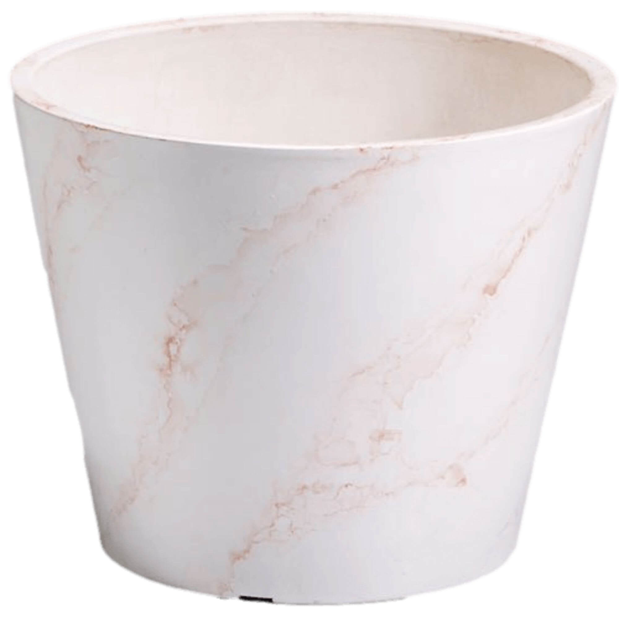 Red & White Imitation Marble Pot 25cm V637-DP9690025