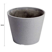 Rendered Grey Planter Pot 25cm V637-DP9710025