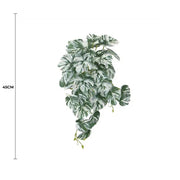 Artificial White & Green Monstera Albo Variegata 45cm V637-DP98569