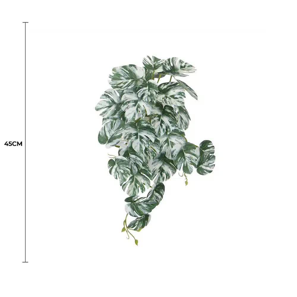 Artificial White & Green Monstera Albo Variegata 45cm V637-DP98569
