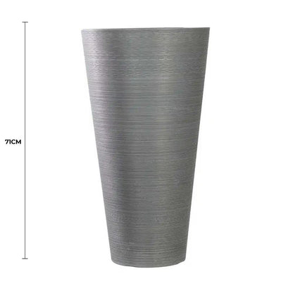 Decorative Large Modern Grey Round Planter 71cm V637-DP9910039
