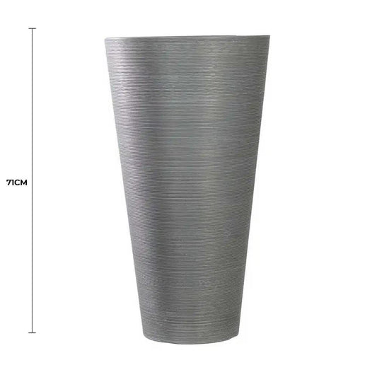 Decorative Large Modern Grey Round Planter 71cm V637-DP9910039