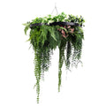 Black Artificial Hanging Green Wall Disc 60cm UV Resistant V637-DP9988018B