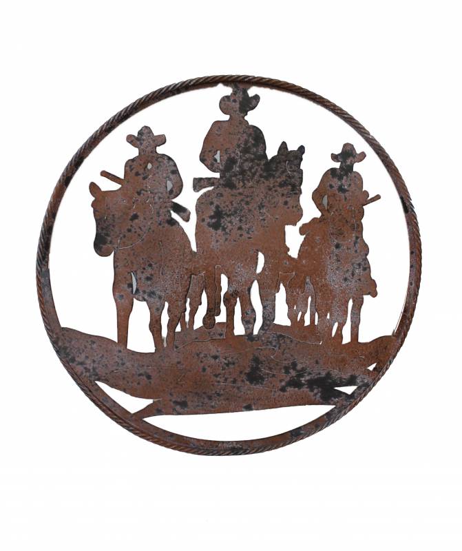 Wild West Metal Wall Art 60cm V637-E030256
