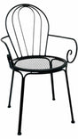 Set 2 Outdoor Vintage Chair w Arms 88cm V637-E030308