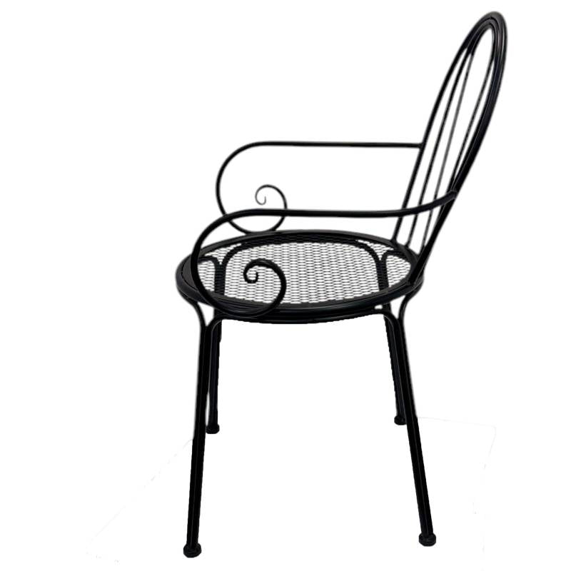 Set 2 Outdoor Vintage Chair w Arms 88cm V637-E030308