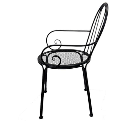 Set 2 Outdoor Vintage Chair w Arms 88cm V637-E030308
