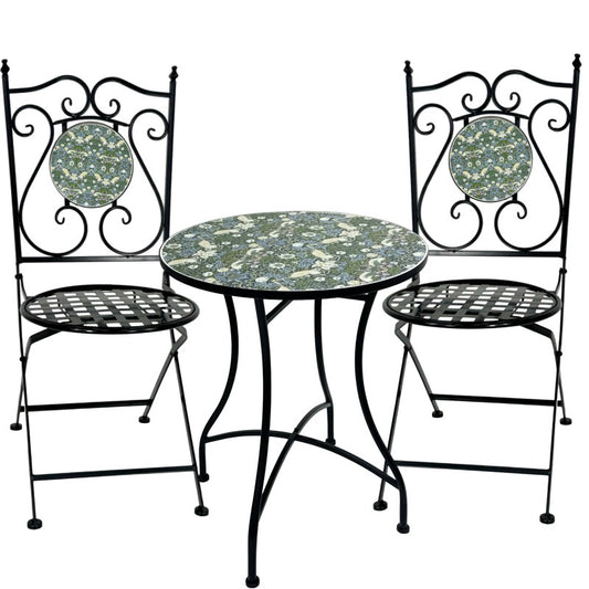 Uccello 3pc Settings Table Chairs V637-E139193