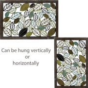 Xlarge Leaves Metal Wall Art 152x102cm V637-E142128