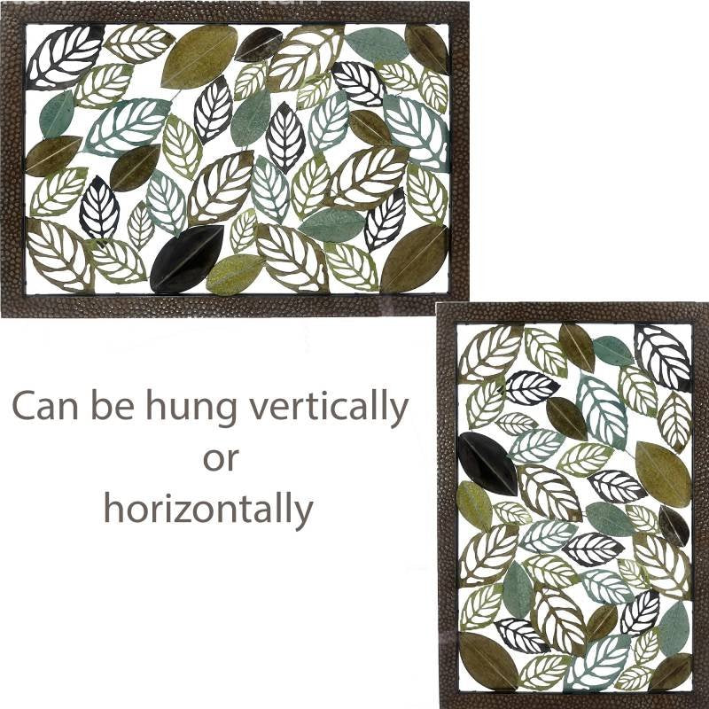 Xlarge Leaves Metal Wall Art 152x102cm V637-E142128