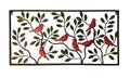 Colour Birds Leaves Metal Wall Art 90cm V637-E144134
