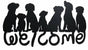 Welcome Dogs Metal Wall Art 71cm V637-E144187