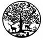 Grazing Deer Metal Wall Art 60cm V637-E144900