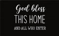 God Bless This Home Doormat Door Mat 60cm V637-E423635
