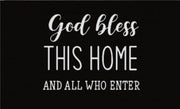 God Bless This Home Doormat Door Mat 60cm V637-E423635