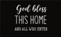 God Bless This Home Doormat Door Mat 60cm V637-E423635