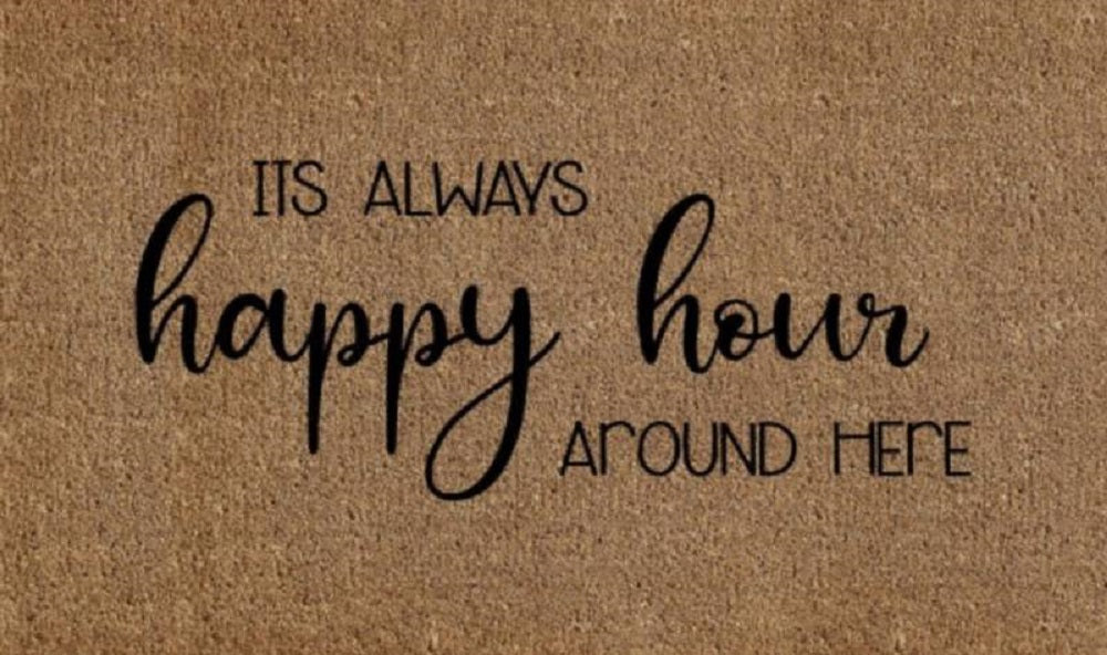 Happy Hour Doormat Door Mat 60cm V637-E423638