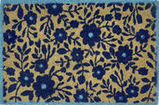 Blue Floral Doormat Door Mat 60cm V637-E423642