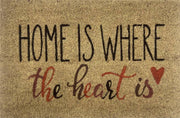 Home Is Where The Heart Is Doormat 60x2cm V637-E423649