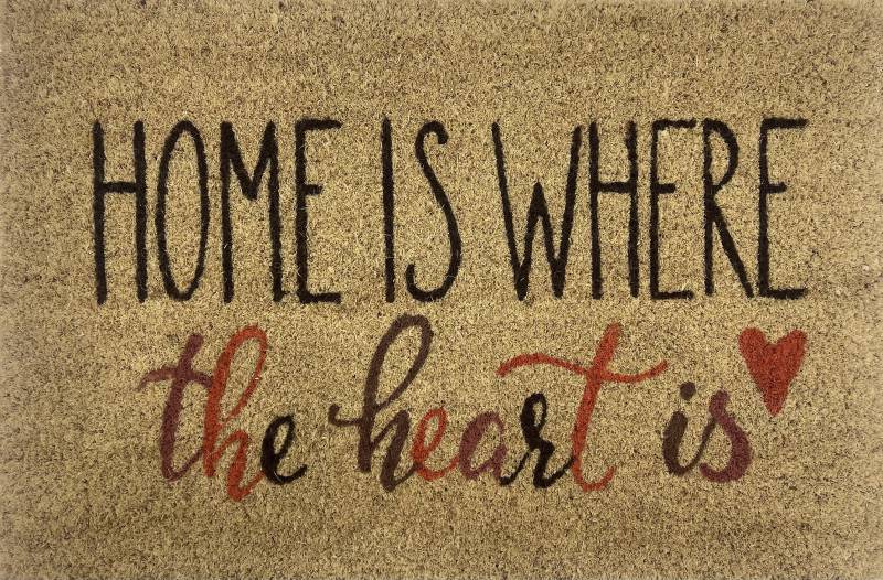 Home Is Where The Heart Is Doormat 60x2cm V637-E423649